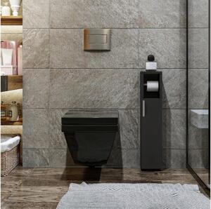 Dulap cu suport de hârtie igienică STAR 65x15 cm antracit