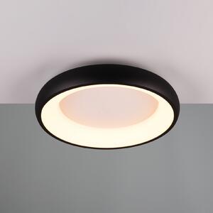 Trio Lighting Plafonieră LED Cardona, Ø 46,5 cm, negru mat, metal CCT, reglabil, Negru, Camera de zi / sufragerie, Metal, Modern