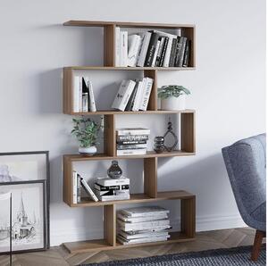 Bibliotecă NILUFER 156x90 cm maro