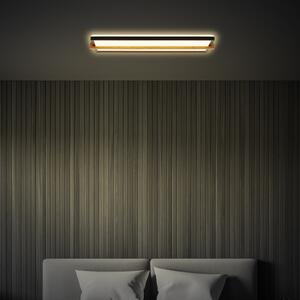 Briloner Remsa plafonieră LED, 20x60.5 cm, plastic, negru, Negru, Camera de zi / sufragerie, Plastic
