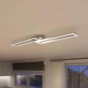 Tint Müller Licht LED plafonieră Ciso, RGB, CCT, argintiu, reglabil, Metalic, Camera de zi / sufragerie, Metal, Modern