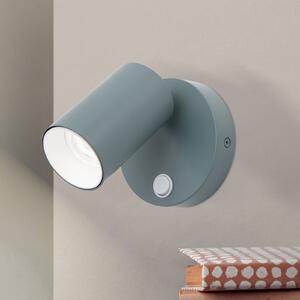 ORION Spot de perete Penn, verde deschis, Ø 10,5 cm, oțel/aluminiu, reglabil, Verde, dormitor, Metal, Modern