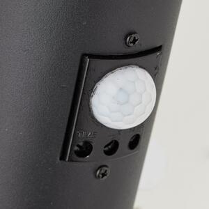 Brilliant Aplică de exterior Dody Sensor, negru, metal, plastic, reglabil, Negru, Metal, Priză de perete top