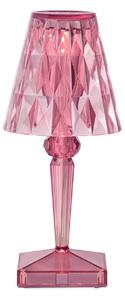 Kartell Lampă de masă cu baterie LED Baterie, 30 cm, roz, IP54, Roz / Rosé, dormitor, Plastic, Design