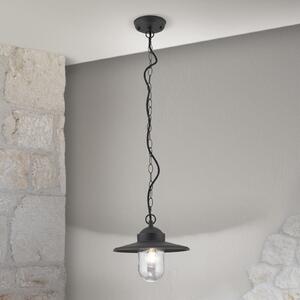 ORION Lampă suspendată pentru exterior Edward, antracit, Ø 27,5 cm, aluminiu, reglabil, Negru, Aluminiu, Antichitate