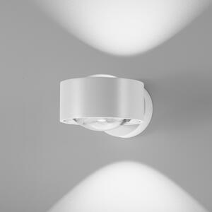 Egger Licht EGG Aplică de perete LED Clippo Optic, alb/alb, DTW, sus/jos, reglabil, Alb, Camera de zi / sufragerie, Aluminiu, Modern, Perete rotund