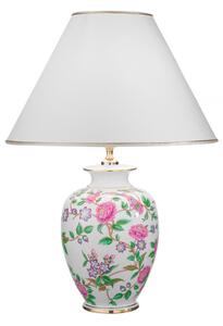 Kolarz Giardino Flora lampă de masă, înălțime 43 cm, alb/colorat