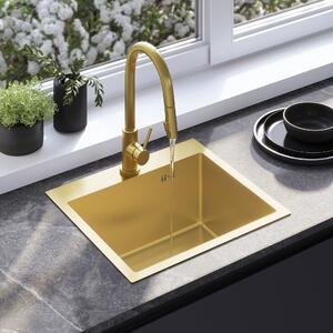 Chiuvetă inox Leo 50 BRUSH GOLD