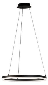 FISCHER & HONSEL Sirko Lampă suspendată LED, alb/negru, metal, CCT, dimabil, reglabil, Negru, Camera de zi / sufragerie, Metal, Modern