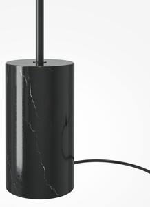 Maytoni Lampadar LED Kyoto, negru, înălțime 145 cm, marmură, Negru, Camera de zi / sufragerie, Metal