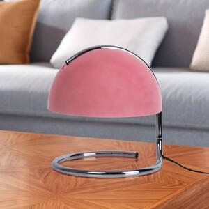 Näve Lampă de masă Burano, roz, înălțime 25 cm, sticlă/metal, E27, Roz / Rosé, Camera de zi / sufragerie, Metal, Vintage
