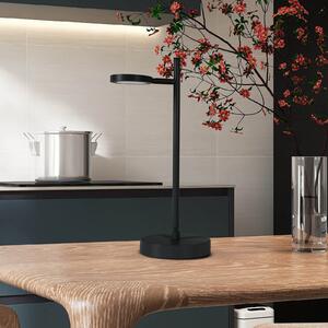 Näve Lampă de masă LED reîncărcabilă Lupa, negru Înălțime 45 cm Metal Touchdim, reglabil, Negru, Camera de zi / sufragerie, Metal, Modern