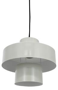 Dyberg Larsen Lampă suspendată Stoke, alb putty, Ø 20 cm, metal, reglabil, Alb, Camera de zi / sufragerie, Metal, Design