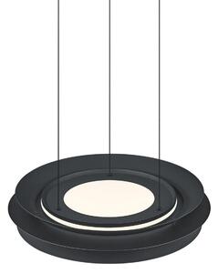 HELL Lampă suspendată LED Lys, negru, Ø 45 cm, CCT, telecomandă, reglabil, Negru, Camera de zi / sufragerie, Alamă, Modern