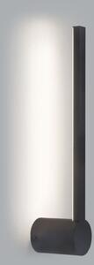 Forlight Aplică de perete cu LED pentru baie Passeggio Nova, 40 cm, negru, Negru, Baie, Aluminiu, Modern
