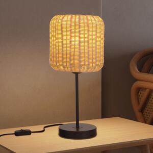 Forlight Cortic lampă de masă, maro deschis, rattan, înălțime 41,5 cm, Lemn, Camera de zi / sufragerie, Lemn