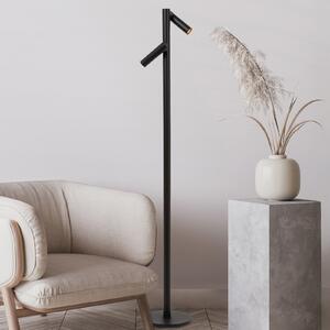 Lucide Antrim Lampadar LED, negru, 2 becuri, IP54, dimabil, reglabil, Negru, Camera de zi / sufragerie, Aluminiu, Modern