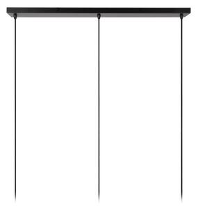 Lucide Lampă suspendată Almelo, 3 becuri, liniară, negru / auriu, metal, reglabil, Negru, Camera de zi / sufragerie, Metal, Modern