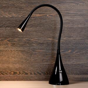 Lucide Lampă de birou Zozy LED, negru, dimabil, braț flexibil, reglabil, Negru, Studiu / Birou, Plastic, Modern, Lumină de lectură