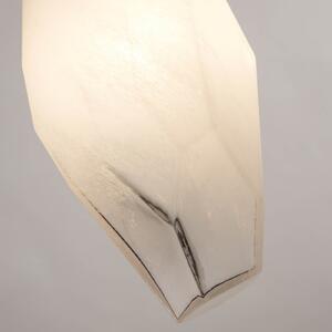 Searchlight Lampă suspendată Rocky, 5 becuri, lungă, culoarea alamei, oțel, sticlă, reglabil, Auriu / Alamă, Camera de zi / sufragerie, Metal