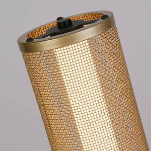 Searchlight Lampadar LED Thread, auriu, dimabil în 3 trepte, oțel, reglabil, Auriu / Alamă, Camera de zi / sufragerie, Metal