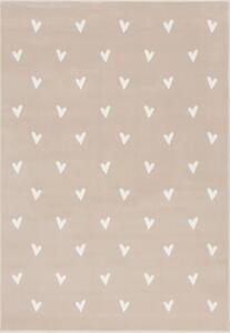 Covor Cu Inimioare Sweetie Light Beige Selectează mărime: 080 X 150