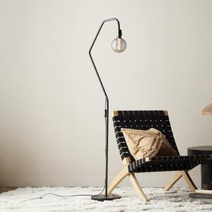 PR Home Lampă de podea Loft, înălțime 150 cm, fără abajur, Negru, Camera de zi / sufragerie, Metal, Modern