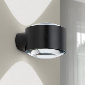 ORION Tatra LED lampă de perete pentru exterior, negru, Ø 10,2 cm, aluminiu,, reglabil, Negru, Aluminiu, Modern
