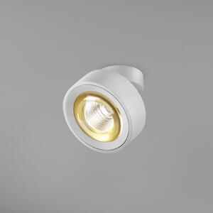 Egger Licht EGG DLS LED spot Clippo Optic, alb / auriu, Ø 12 cm, DTW, reglabil, Alb, Camera de zi / sufragerie, Aluminiu, Modern
