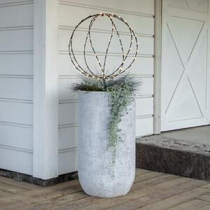 STAR TRADING LED lumina sol spike Sfera, Ø 50 cm, baterie de metal negru, Negru, Metal, Modern, Glob pentru exterior