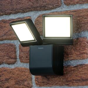 Theben LED lampă de perete pentru exterior TheLeda S17-100L, negru, 2, Negru, Plastic