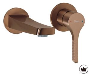 Baterie de lavoar încastrată REA VISION Brush Copper + BOX