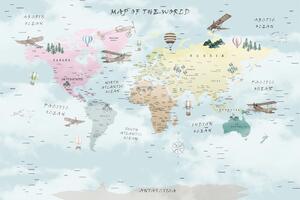 World Map Colorful