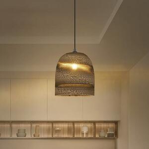 LEDVANCE lampă suspendată Ball Bell, Ø 26 cm, maro, carton ondulat