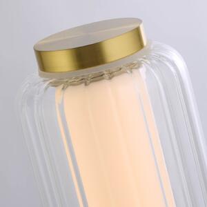 Searchlight Lampă de masă cu LED Mod, culoarea alamei, dimabil în 3 etape, oțel, reglabil, Auriu / Alamă, Camera de zi / sufragerie, Metal