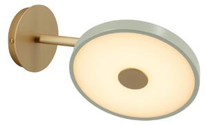 UMAGE Aplică de perete LED Asteria Short, măslin/alamă, cu ștecher, reglabil, Auriu / Alamă, Camera de zi / sufragerie, Metal, Design, Soclu de perete jos