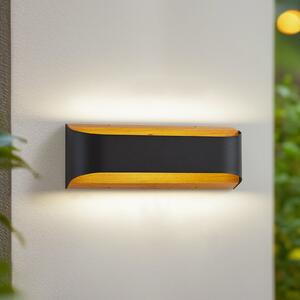 Lindby LED-Aparec de iluminat exterior Lenore, negru, metal, 36,5cm, Negru, Aluminiu, Modern
