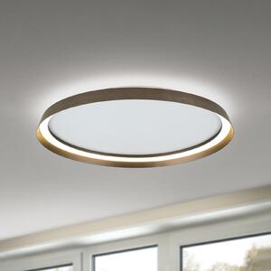 Plafonieră LED Manta, Ø 60 cm, aluminiu/bronz, aluminiu, sus/jos