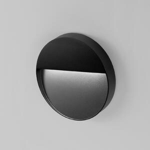 Egger Licht EGG DLS Lampă de perete pentru exterior Vigo XL negru Ø 20 cm aluminiu 3.000 K, Negru, Hol, Aluminiu, Modern, Soclu de perete jos