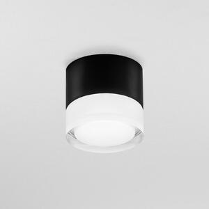 Egger Licht EGG DLS Phoenix lampă de tavan pentru exterior 3.000 K negru Ø 9cm aluminiu, reglabil, Negru, Baie, Aluminiu, Modern