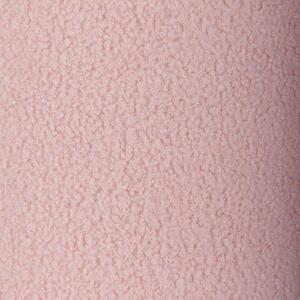 Näve Lampă de masă Fluffy, roz, înălțime 31 cm textil E27 cilindric, Roz / Rosé, Camera de zi / sufragerie, Țesătură / Textil