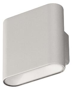 FH Lighting Lampă de perete LED reîncărcabilă Magnetics, argintie, sus & jos, lățime, reglabil, Gri, Camera de zi / sufragerie, Metal, Modern