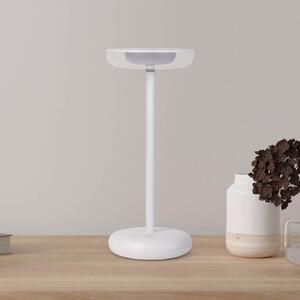LED reîncărcabilă lumina patio Pasi, alb Înălțime 26 cm Metal Touch