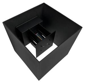 Dyberg Larsen Aplică de perete cu LED Venus, negru, lățime 15 cm, Negru, Aluminiu, Scandinavă, Perete unghiular