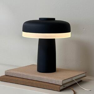 Dyberg Larsen Lampă de masă reîncărcabilă cu LED Porter, negru, 16 cm, reglabil, Negru, Camera de zi / sufragerie, Metal, Scandinavă