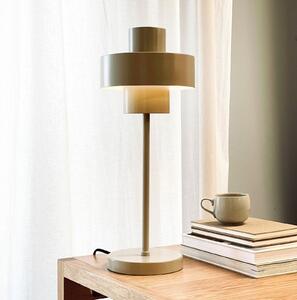 Dyberg Larsen Lampă de masă Stoke, gri, înălțime 49,5 cm, Gri, Camera de zi / sufragerie, Metal, Design