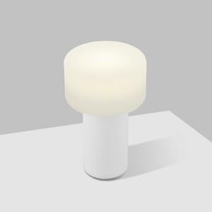 HELL Tiny-B LED lampă de masă reîncărcabilă, alb, înălțime 13 cm, IP54, USB, reglabil, Alb, Plastic, Viața tânără