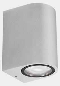 LEDS-C4 Lampă de perete pentru exterior Eko Single, alb, lățime 7 cm, aluminiu
