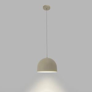 Forlight Lampă suspendată Fres, bej, oțel, Ø 30 cm, reglabil, Bej, Camera de zi / sufragerie, Metal