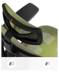 Scaun ergonomic Diablo V-Basic: negru-verde
